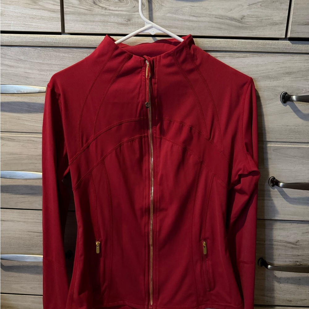 lululemon athletica Crimson Red Full-Zip Utility Jacket
